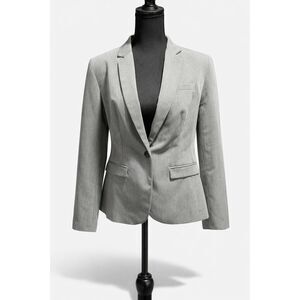 Metaphor Gray Blazer Women’s Size 10 Tailored One Button Career Jacket